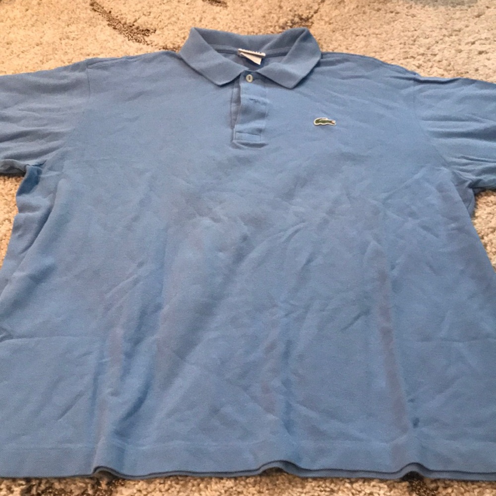 Mens lacoste collar tshirt size 7